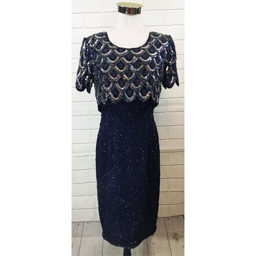 Vintage Stenay Cocktail Evening Formal Dress